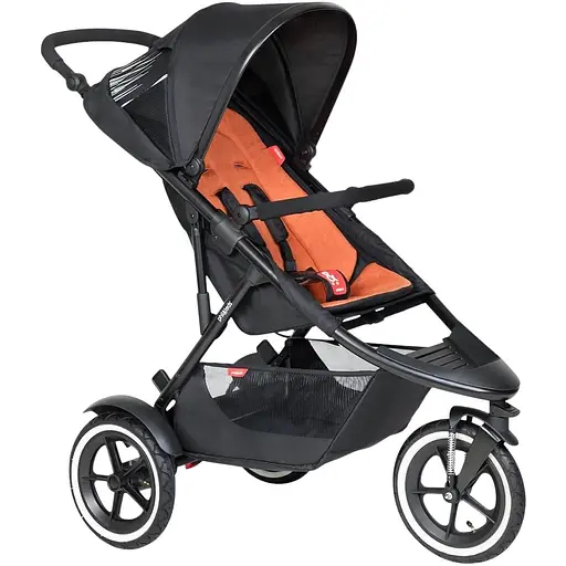Беговая коляска Phil&Teds Sport + вкладка, коралловый
