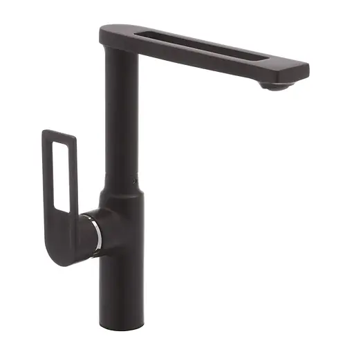 Змішувач для кухні Haiba Foster 017 black HB0967 Чорний матовий - фото 1