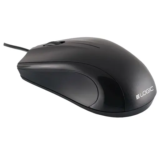 Мышь LogicConcept LM-12, 3 кн., 1000dpi, чорна (M-LC-LM12) - фото 1