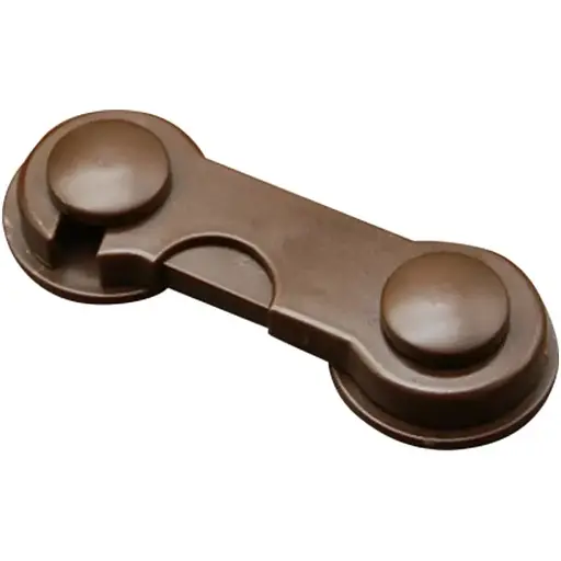 Замок на меблі захист від дітей, блокіратор для ящиків 9.5 см Brown (16045) - фото 1