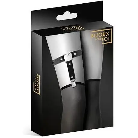 Гартер на ногу Bijoux Pour Toi - With Heart Black - фото 3