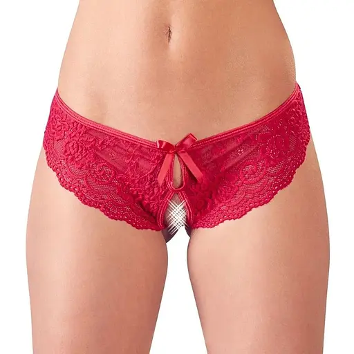 Трусики Cottelli Lingerie Lace XL (червоний)