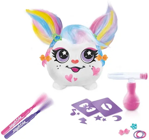 Набор Canal Toys Diy Airbrush Plush - Hair'iffic "Сделай прическу - Пинки" (AIR038/1) - фото 6