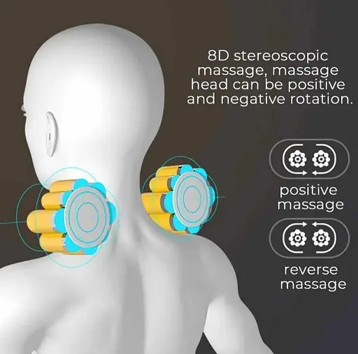 Массажная подушка Edem (разминание, массаж Шиацу, прогрев) Black - фото 3