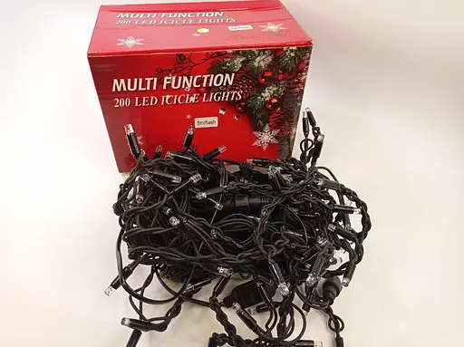 Гирлянда уличная A-plus Бахрома Wp Ice 180L Черный Провод Мерцание Синий Свет 5 М 165-Cl146B - фото 6