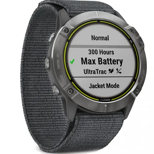 Смарт-годинник Garmin Enduro Steel with Gray UltraFit Nylon Strap (010-02408-00/10) - фото 3