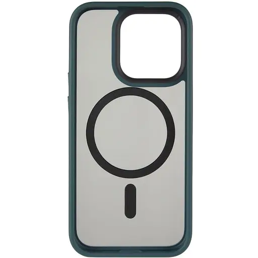 Чохол Epik TPU+PC Metal Buttons with MagSafe для Apple iPhone 15 Pro 6.1 Зелений - фото 3