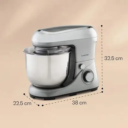 Кухонный комбайн тестомис Klarstein Bella Pico 2G серый (10036469)  - фото 2