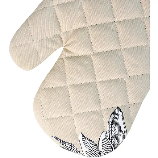 Рукавиця-прихватка текстильна МВМ My Home (MVM) Тоскана бежевий з принтом 18 x 33 см (KT-15 BEIGE/PRINT) - фото 2