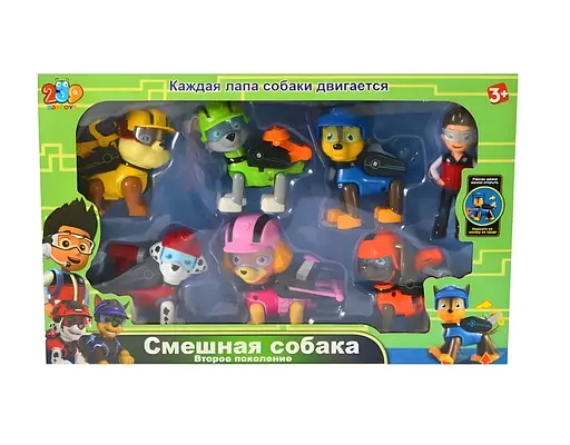 Набор игровых фигурок Щенячий патруль 7 шт. с подвижными лапками (G023E)