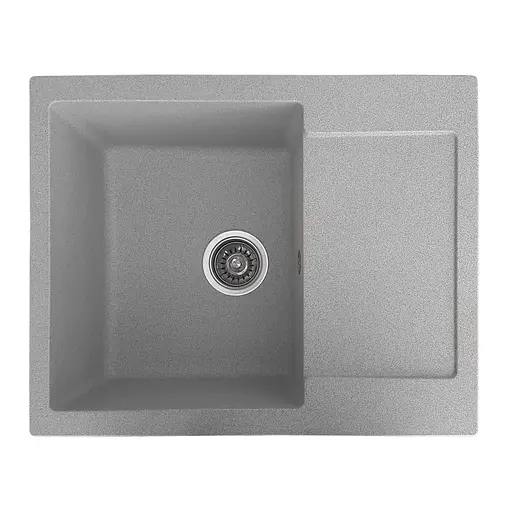 Кухонная мойка из искусственного камня прямоугольная WiZ №12 620х500 мм (Серая)