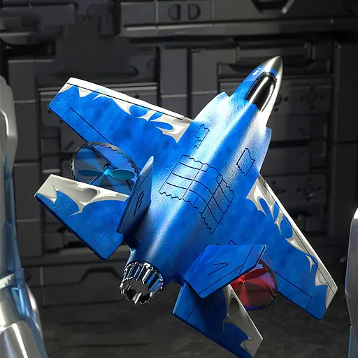 Літак на радіокеруванні SCHE HW39 F35 Fighter Blue - фото 2