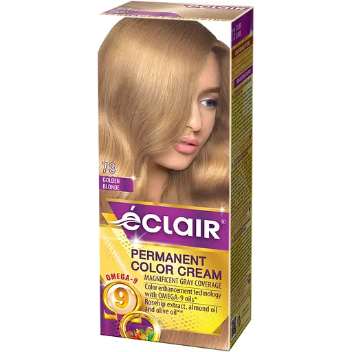 Крем-краска для волос Éclair Omega-9 стойкая №7.3 Золотисто русый