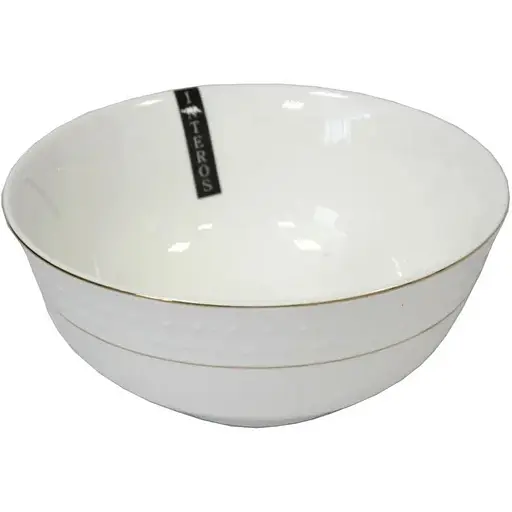 Салатник Interos Снігова Королева порцеляновий білий круглий 20 см (011720-А)