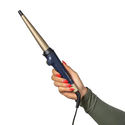 Плойка Remington Sapphire Luxe, конусная, D -13-25 мм, 130-200С, чехол, керамика, сапфировый - фото 3