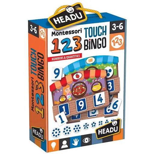 Настільна гра Headu Монтессорі. Числа та кількість (Montessori. Touch Bingo: Numbers&Quantities) (IT21109) - фото 1