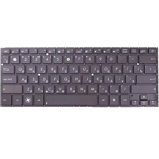 Клавіатура для ноутбука ASUS ZenBook UX32, UX32A чорний, сірий фрейм