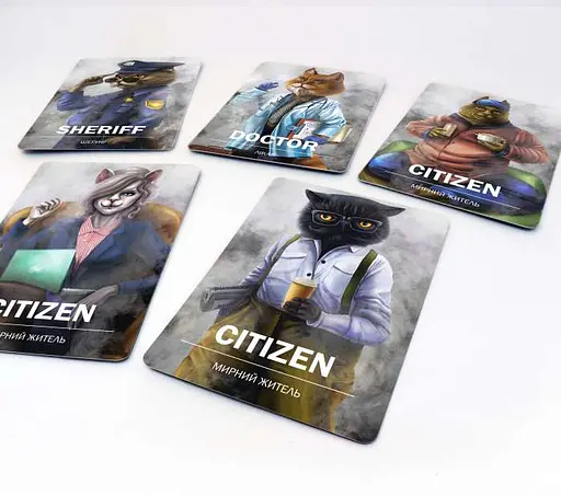 Настольная игра Woodcat Котомафия (Cats Mafia) (89351) - фото 3