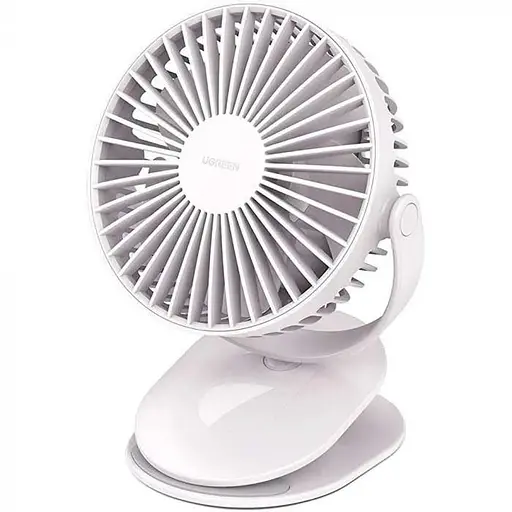 Настольный  электрический вентилятор UGREEN USB-C MULTIFUNCTIONAL FAN #80907 с защитной решеткой и прищепкой - фото 1