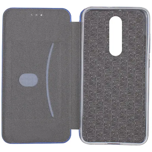 Кожаный чехол-книжка Classy для Xiaomi Redmi 8 Синий - фото 3
