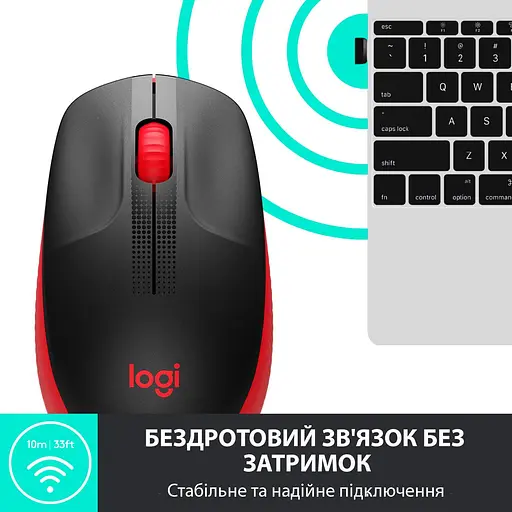 Беспроводная мышь Logitech M190 Wireless Red (910-005908) - фото 4