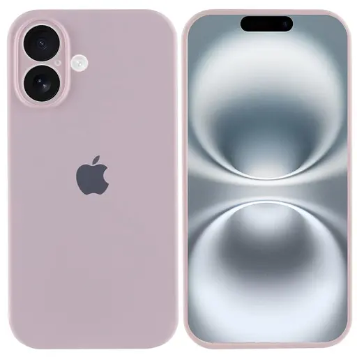 Чохол Epik Silicone Case Full Camera Protective AA для Apple iPhone 16, 6.1 Рожевий/Chalk Pink - фото 2
