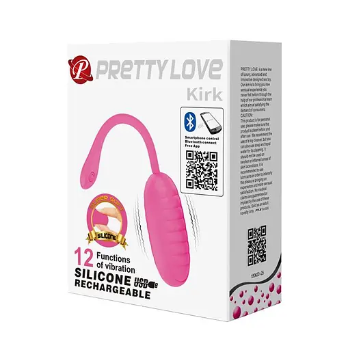Віброяйце Pretty Love Kirk Remote 19.7 см рожевий - фото 10