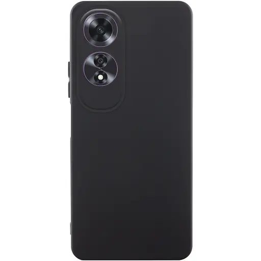 Чохол TPU Getman Liquid Silk Full Camera для Oppo A60 4G Чорний / Black