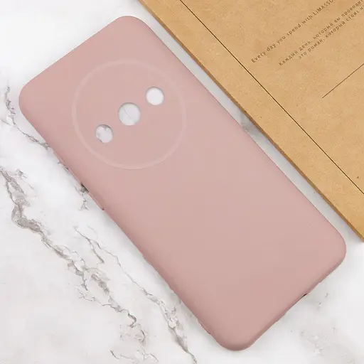 Чехол Getman TPU Liquid Silk Full Camera для Xiaomi Redmi A3 Розовый/Pink Sand - фото 4