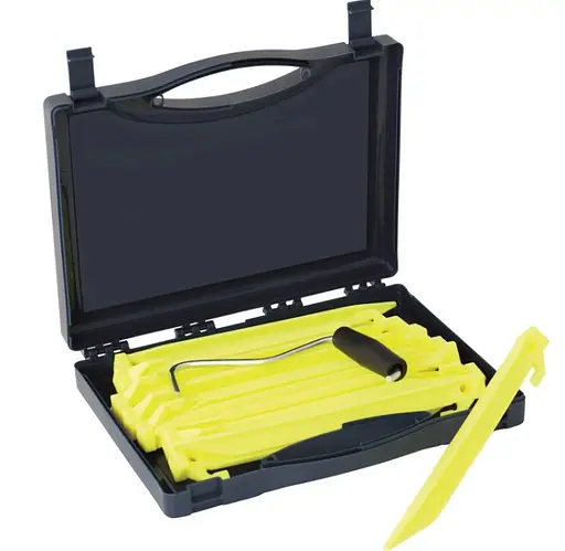 Кілочки Outwell Guyline Peg Box 22 см 14 шт. Luminous Green (650775) 928776 - фото 1