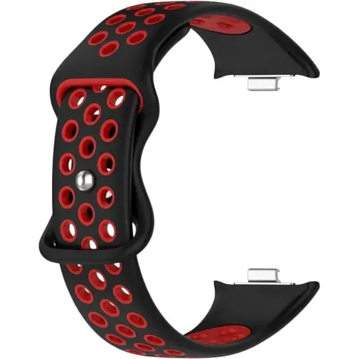 Ремешок DK CDK для Xiaomi Mi Smart Band 9 Pro Silicone Sport Band Nike (017600) (black / red)