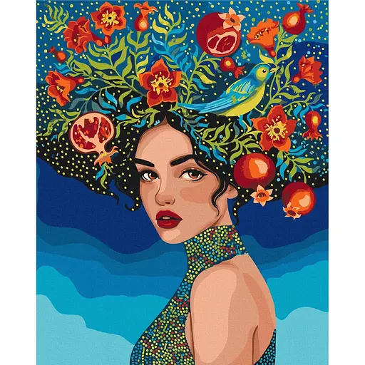 Картина по номерам на подрамнике Brushme Хранительница лета Карина Зимина