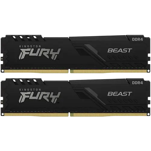 Оперативна пам'ять Kingston Fury 32GB (2x16GB) DDR4 3600MHz Beast Black (KF436C18BBK2/32)