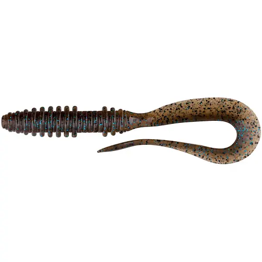 Силікон Keitech Mad Wag Mini 2.5" #207 Green Pumpkin PP. FLK (12 шт/уп)