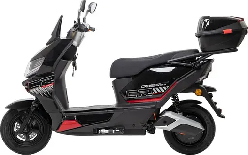 Електроскутер Двомісний Crosser CR20 (2500W, Графенова батарея 72V/24Ah) Чорний - фото 2