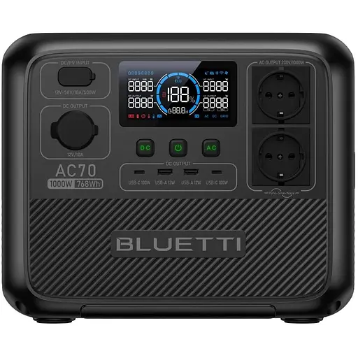 Зарядная станция Bluetti AC70 (1000W/768Wh)