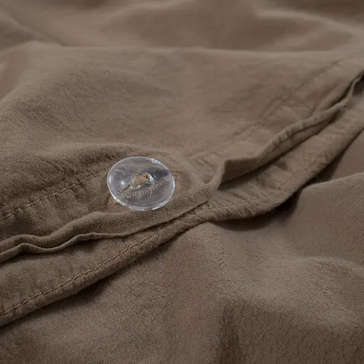 Постільна білизна Lotus Home Washed cotton Kansas коричневий євро (svt-2000022350020) - фото 4