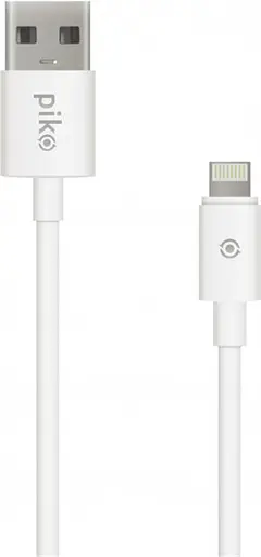 Кабель USB AM - Lightning, 2 м, білий, Piko, 2.4A (CB-UL12) - фото 1