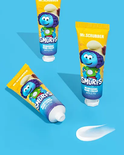 Парфюмерный питательный крем для рук Mr.Scrubber The Smurfs с ароматом яблочного пирога - фото 2