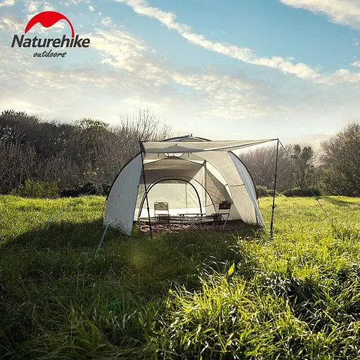 Тримісний намет Naturehike Cloud Fun NH19ZP006 210T/Silver Coated (Білий) - фото 8