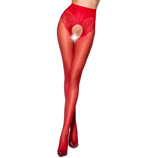 Еротичні колготки Passion Tiopen 006 Red 3/4 (30 den)