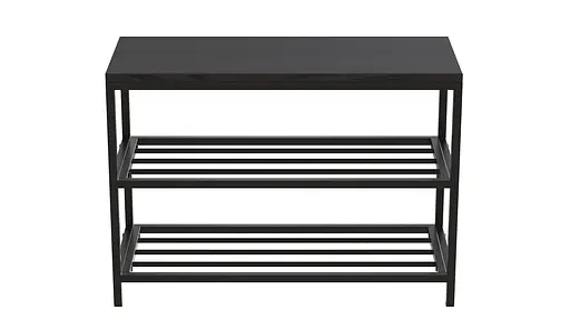 Банкетка універсальна Слайм 45x63x26 чорний ДСП Сосна Кембра 16мм FRD-104074