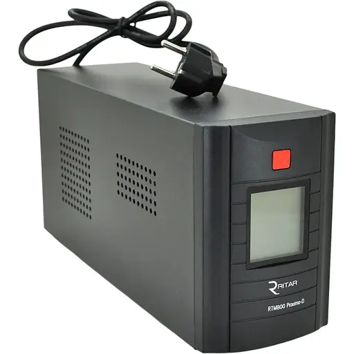 ИБП Ritar RTM800 (480W) Proxima-D, LCD, AVR, 2st, 2xSCHUKO socket, 1x12V9Ah, металлический Case (325х100х150) Q4