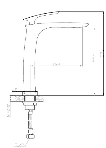 Змішувач для умивальника Asignatura Elegant 55521600 Хром - фото 2