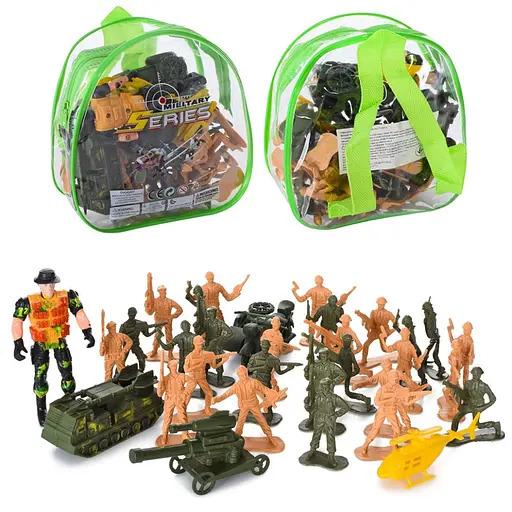 Детский набор солдатиков Bambi CY4149B-B, военная техника, с транспортом - фото 2