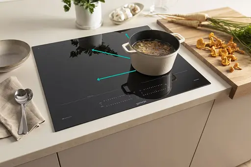 Варочная поверхность Gorenje индукционная 60 см PowerBoost TouchControl Wi-Fi увеличенная площадь приготовления черный - фото 5