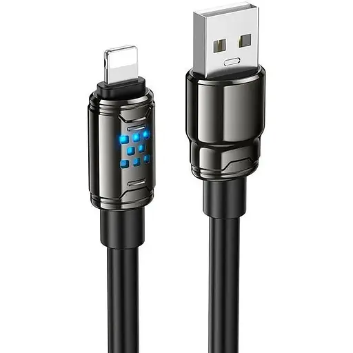 Кабель Hoco Lightning Joy charging data cable U143 1.2 м 2.4A - фото 1