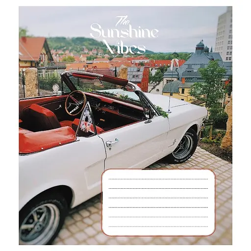 Зошит учнівський "Ретро авто" Leader 024-550139K-2 в клітинку, 24 аркуші - фото 1