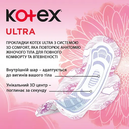 Гігієнічні прокладки Kotex Ultra Dry Super Duo 32 шт. (2 п. x 16 шт.) - фото 2
