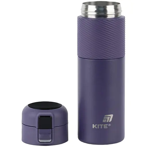 Термос с термодатчиком Kite фиолетовый 450 мл (K25-1227-3) - фото 2